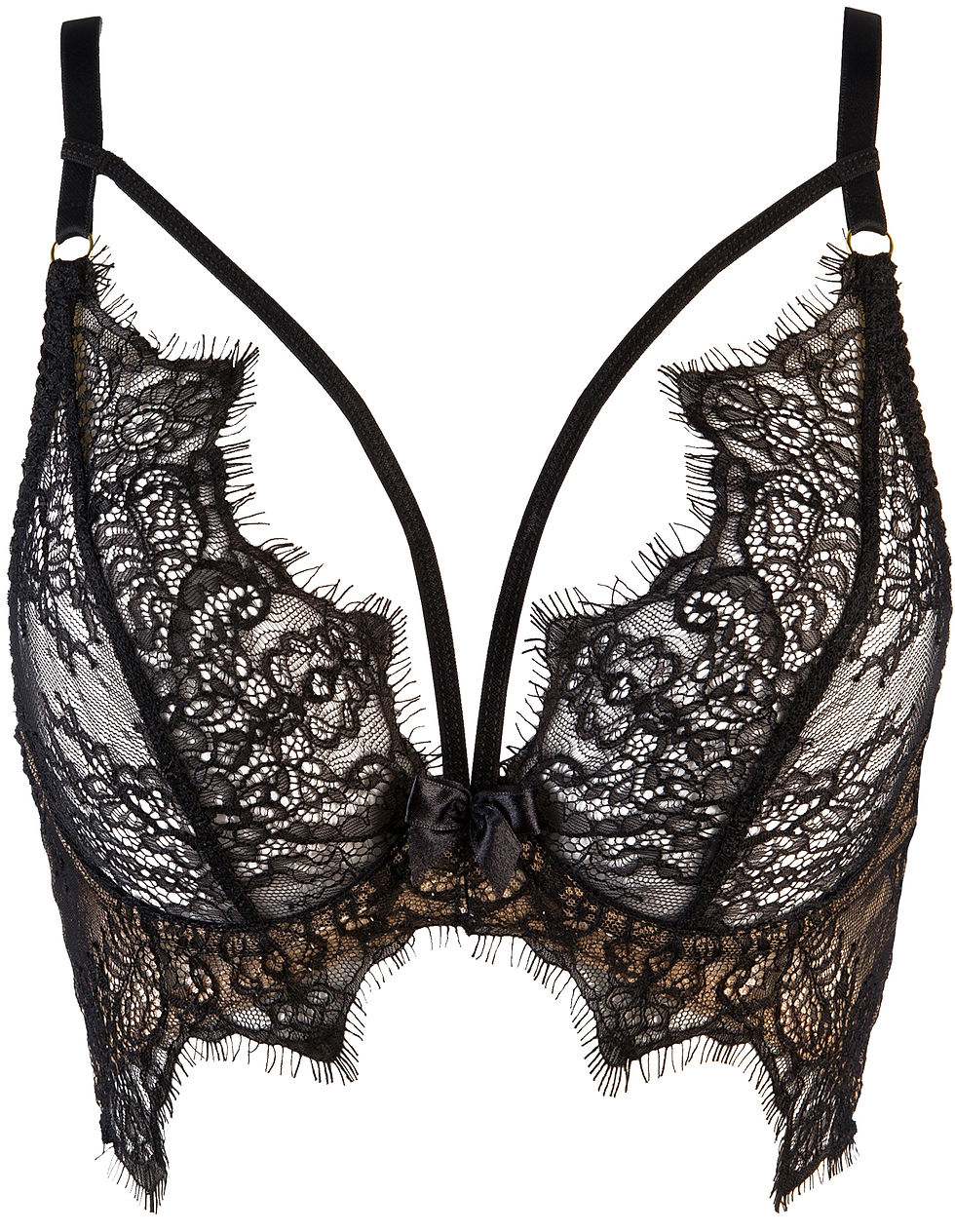 Thumbnail: edles Bustier in schwarz und beige