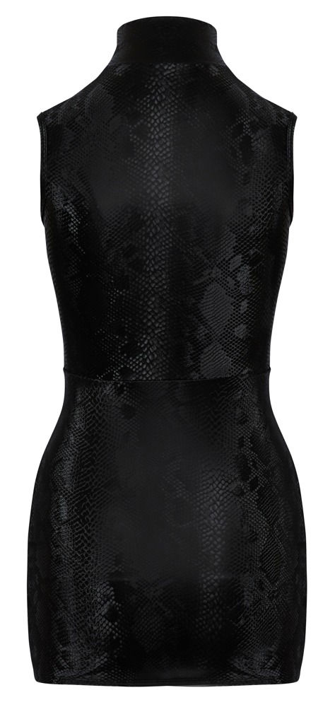 Miniaturbild: enges ärmelloses Kleid in Schlangenhaut-Optik