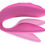 Miniaturbild: We-Vibe Sync 2. Pinker Paarvibrator. Per Fernbedienung und App steuerbar. Seitenansicht rechts. Vibration simuliert