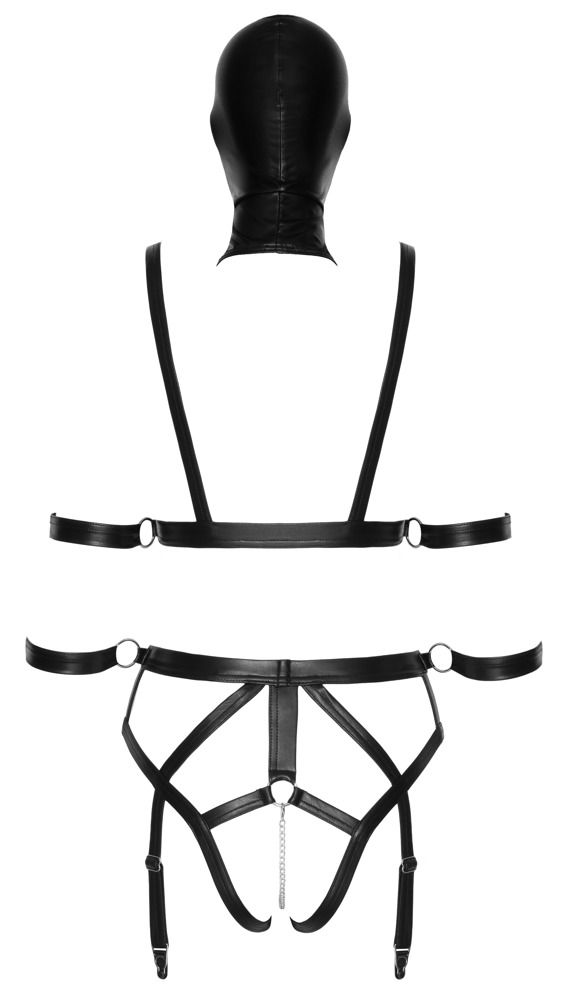 Thumbnail: Harness-Set inkl. 4 Armfesseln und Kopfmaske