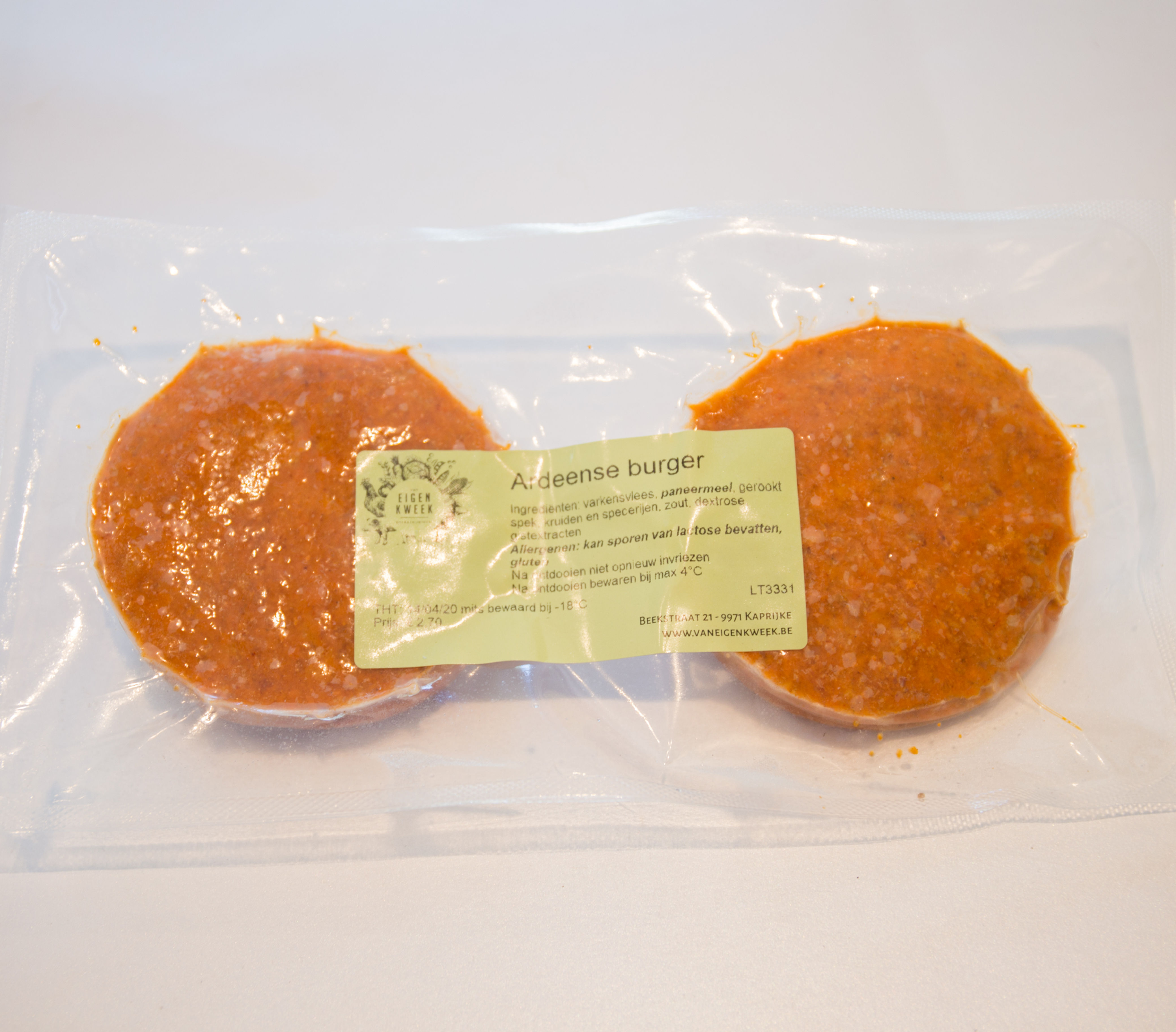 Ardeense hamburger 2 st