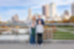 Columbus Family Photographer captures young family in Downtown Columbus family session