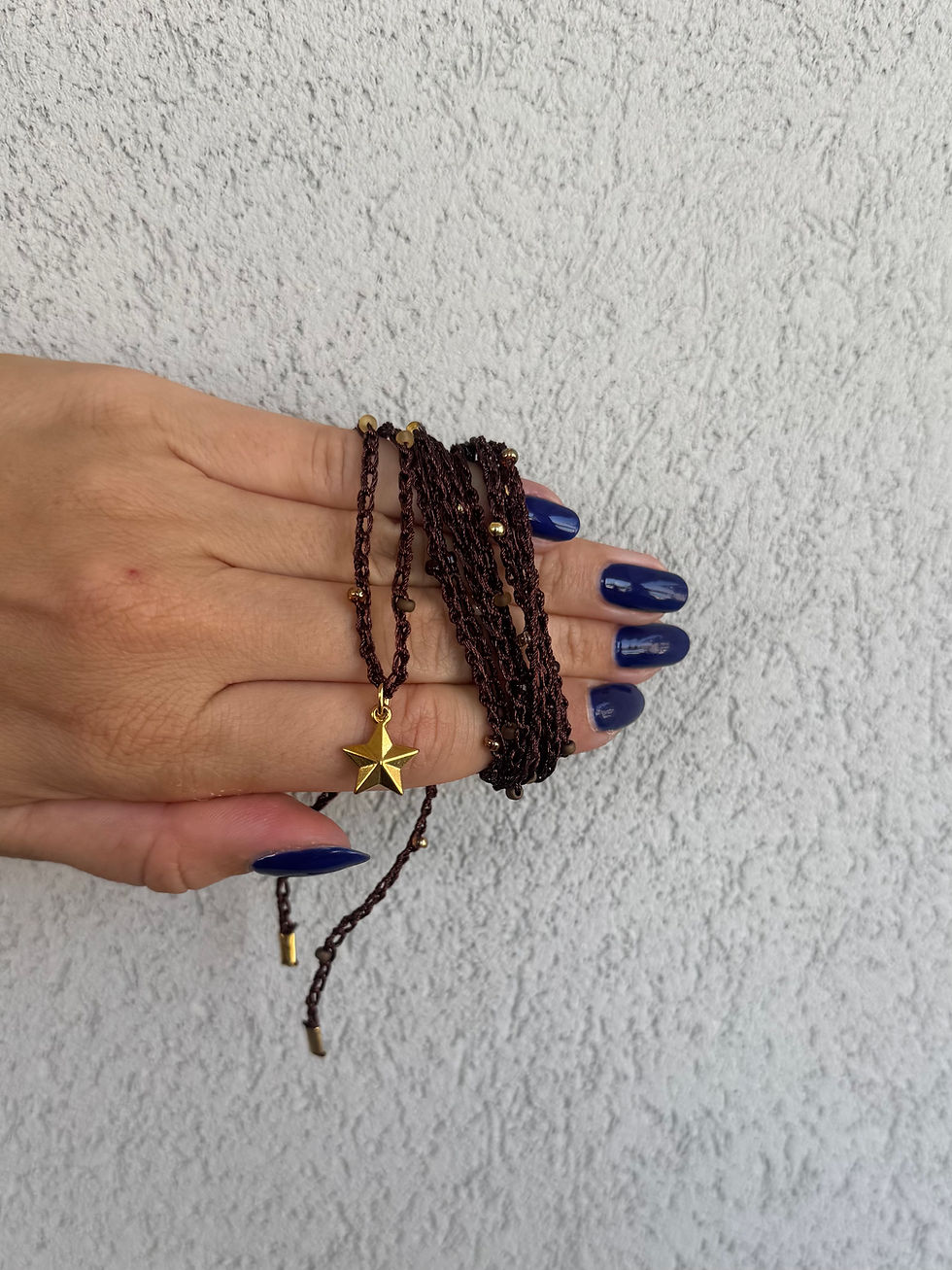 Miniatura: Filacuore marrone con stella 