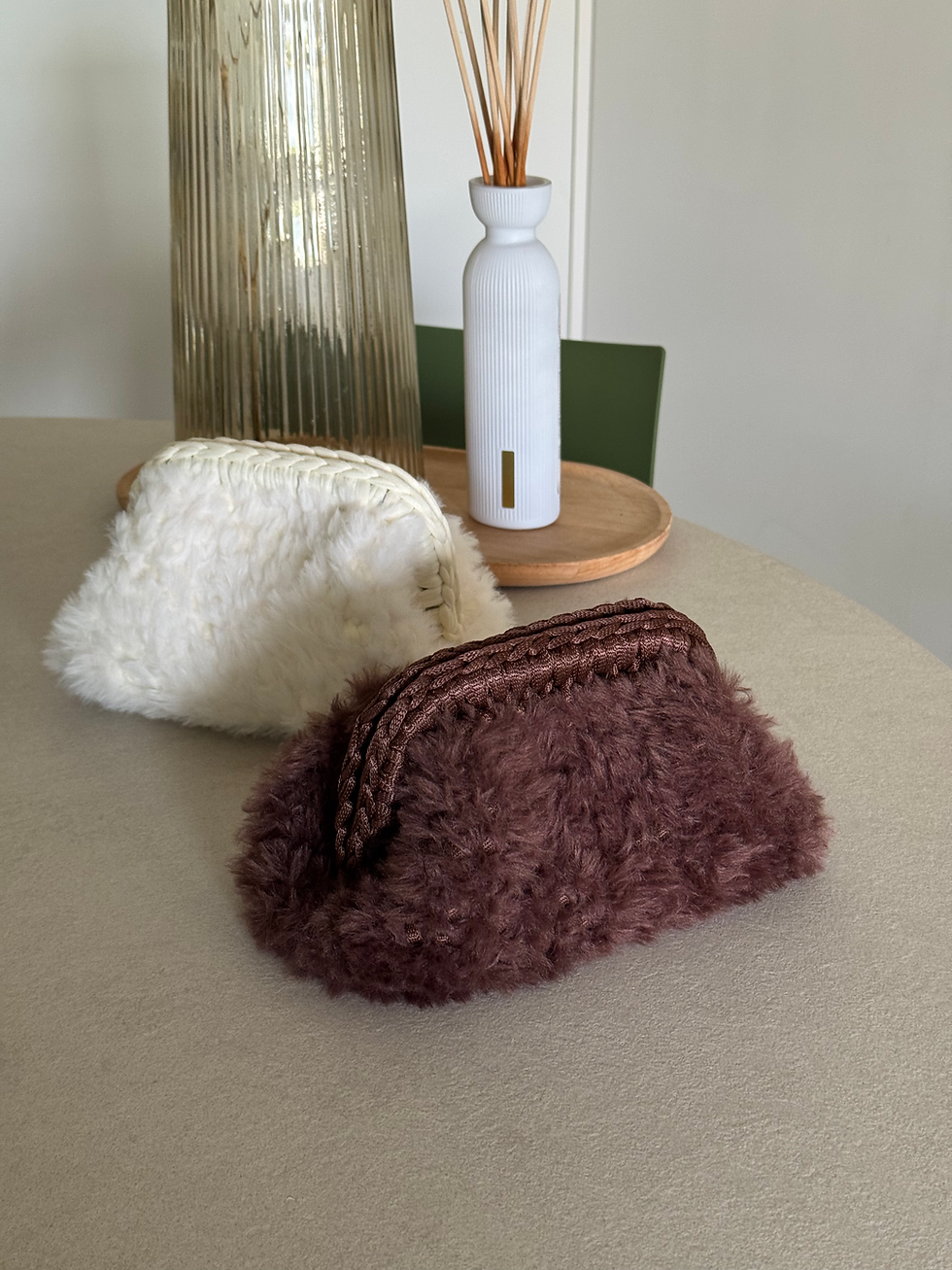 Miniatura: Teddy bag marrone con fondo