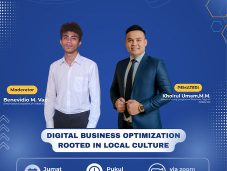 Poltek SCI dan IPJB Gelar Webinar Internasional tentang Optimalisasi Bisnis Digital Berbasis Budaya Lokal