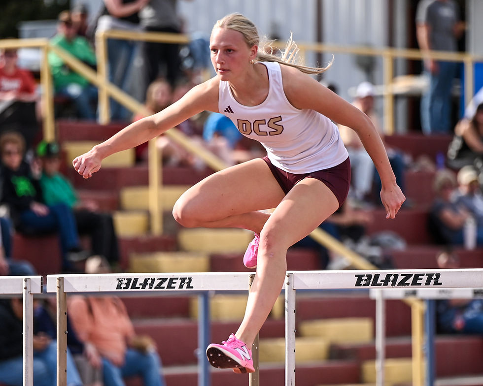 Abigael Spargo at DCS Twilight meet, 5/8