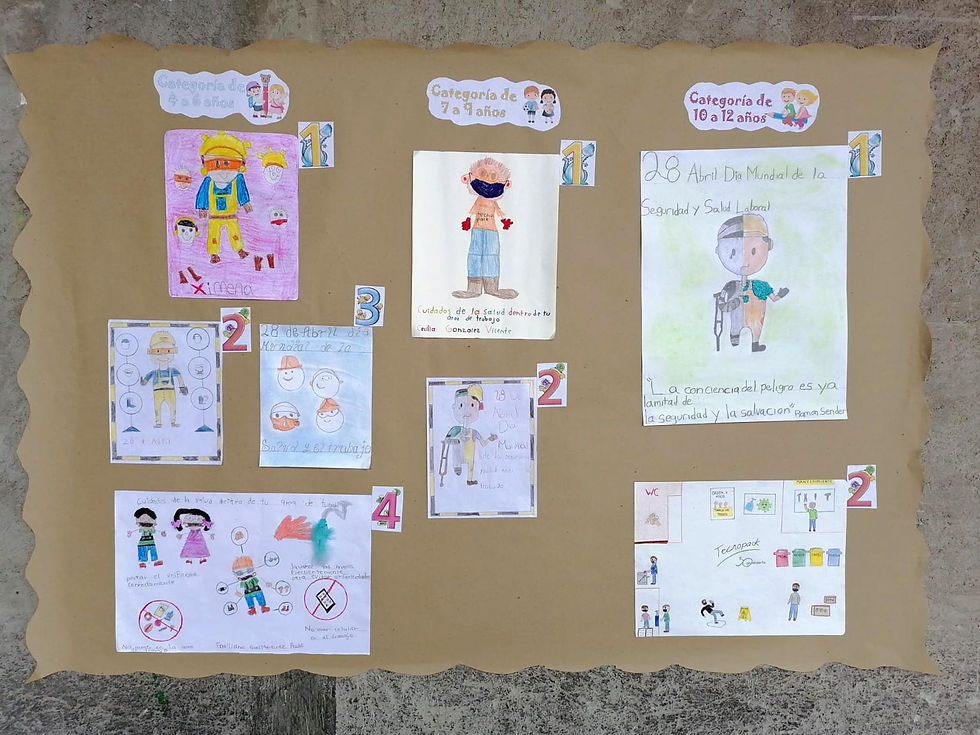 Concurso de dibujos de seguridad y salud laboral