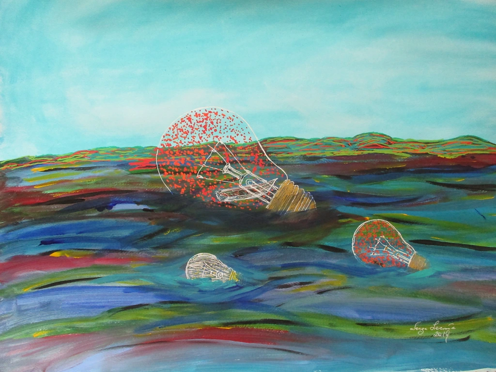 Shipwrecked by Serge Lecomte artwork featured image for Landing Zone fiction post