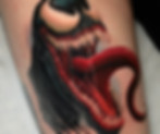 Venom flash tattoo design