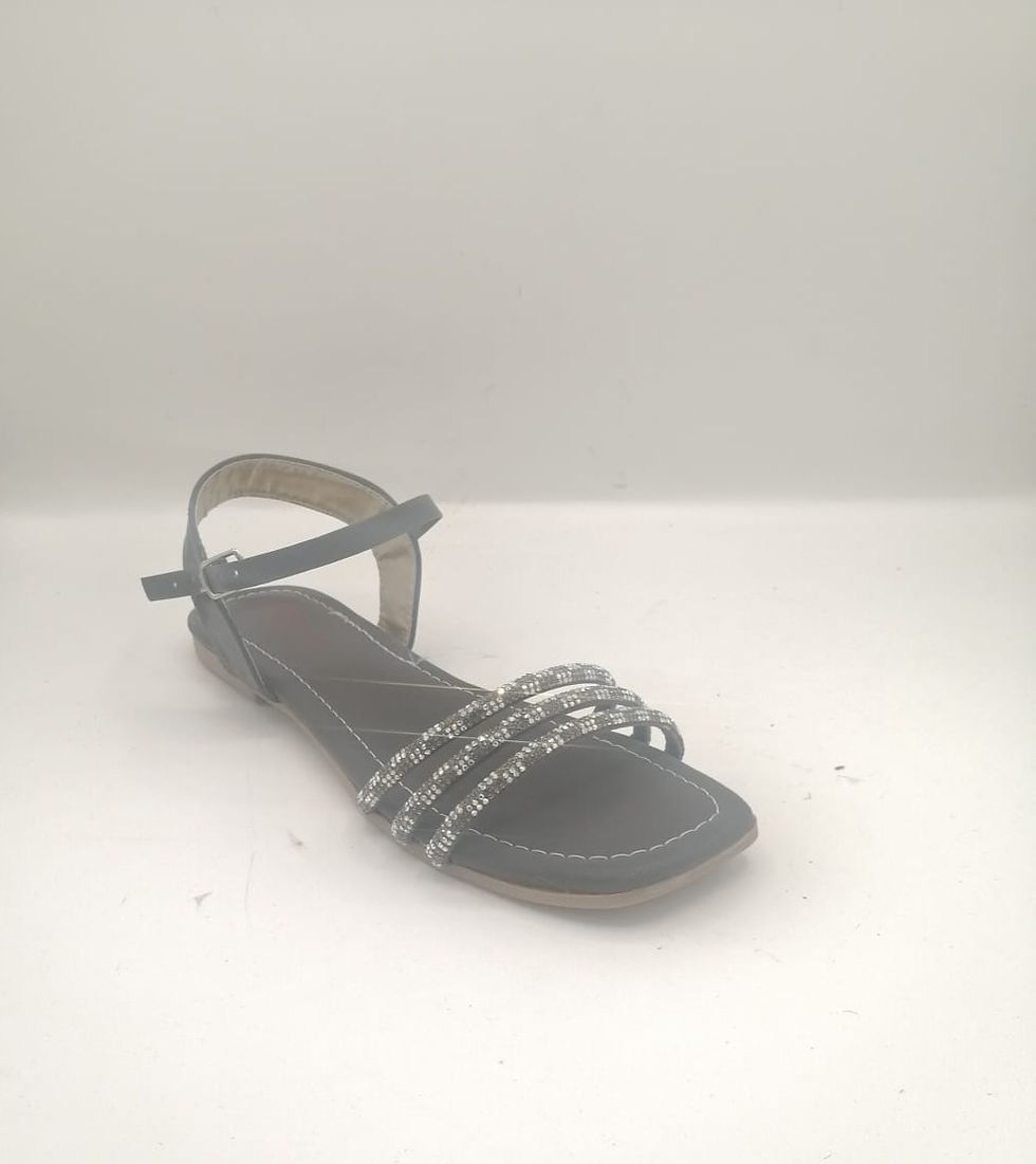 Thumbnail: Strappy Sandal  Size 7-11 7062 Charcoal