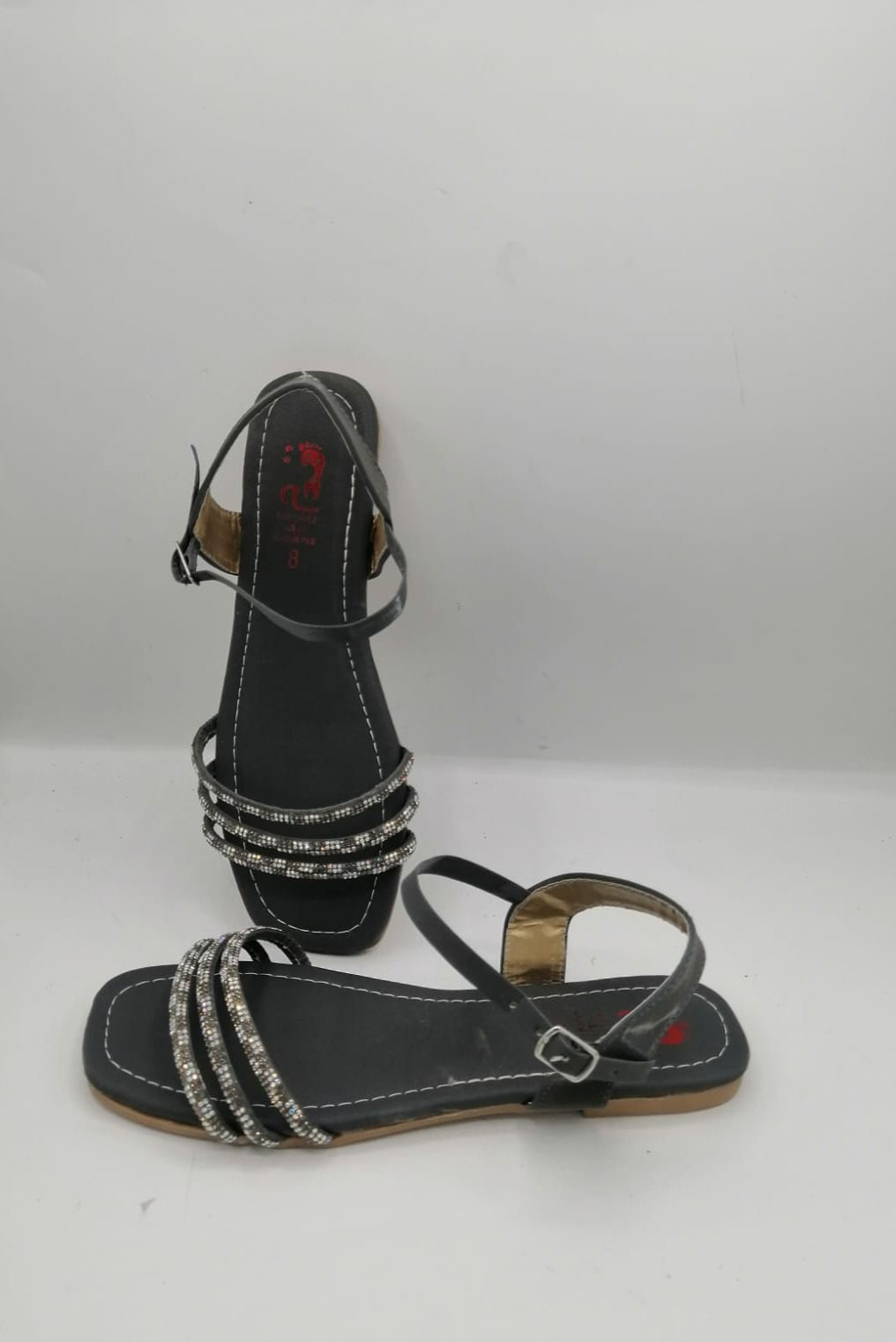 Strappy Sandal  Size 7-11 7065 Black