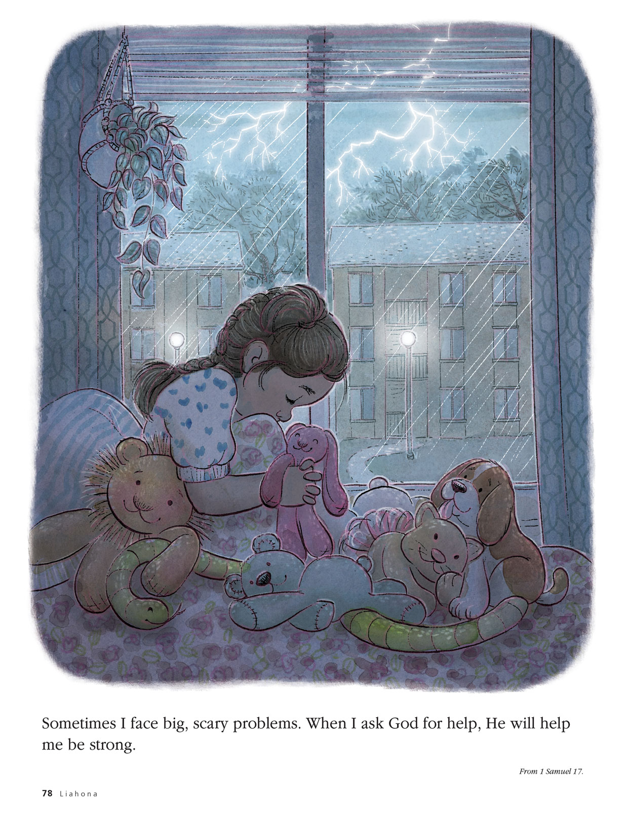 GirlPrayingLighningStorm-AprylStott