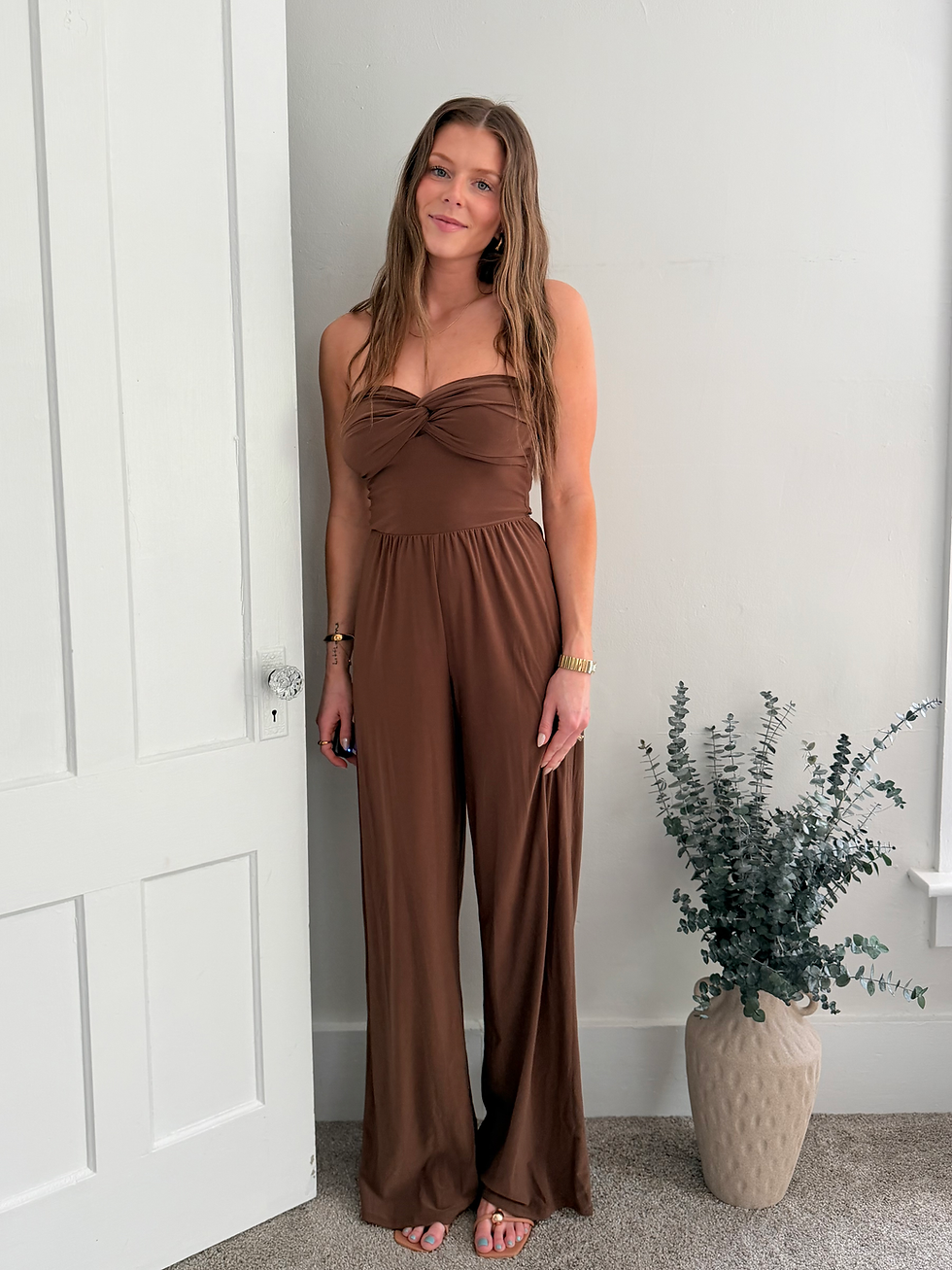 Thumbnail: Strapless Twist Jumpsuit