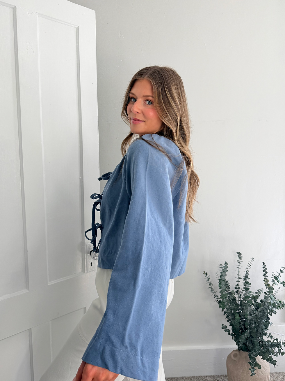 Thumbnail: Linen Tie Blouse