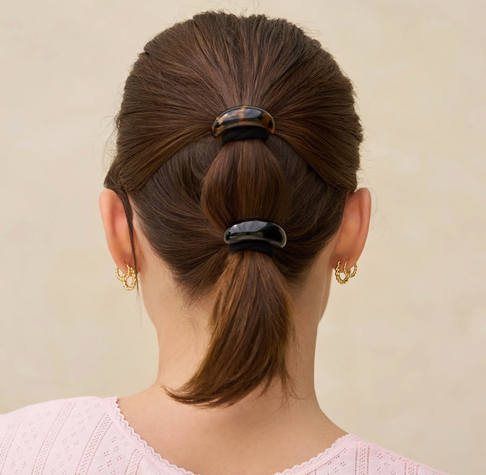 Thumbnail: Black & Tort Hair Cuffs