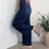 Thumbnail: Pin Tuck Wide Leg Jean