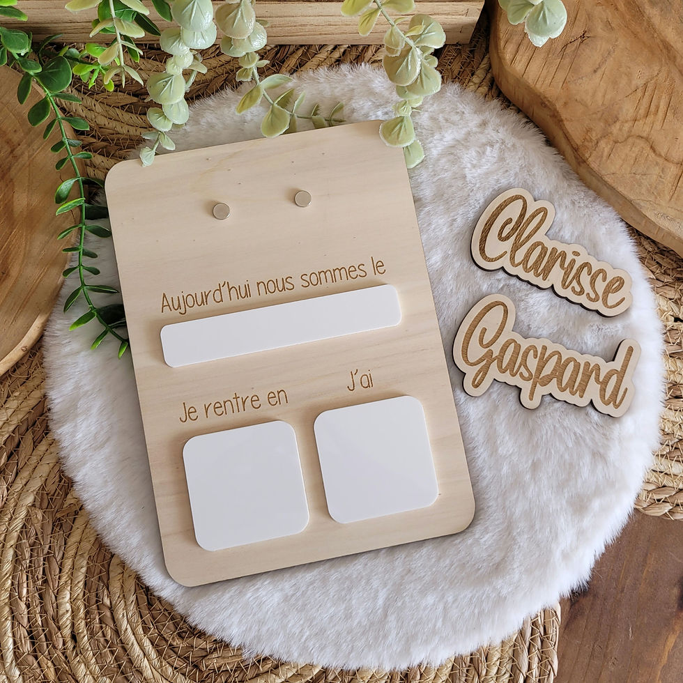 Pancarte rentrée scolaire prénom échangeable - Les créas de Loula