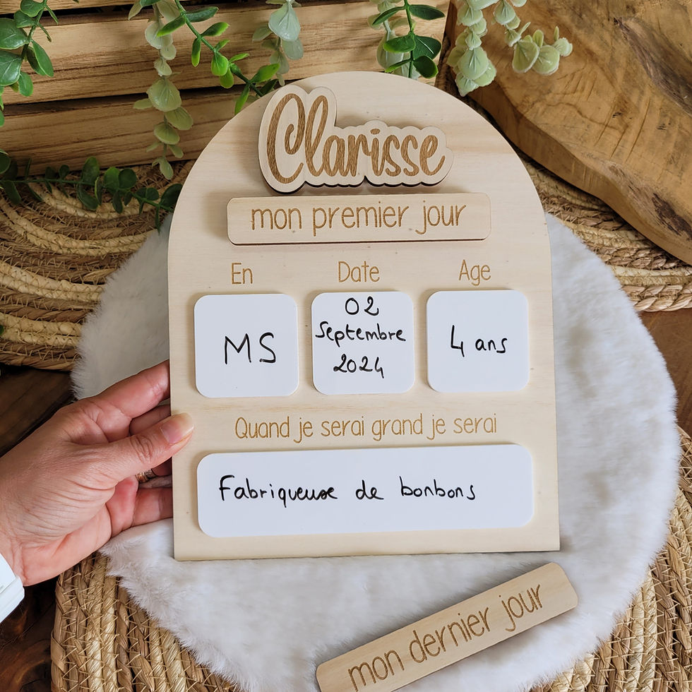 Pancarte arche rentrée scolaire prénom interchangeable - Les créas de L
