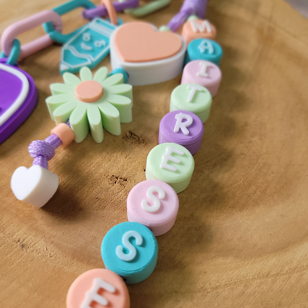 Miniature : Porte clés breloques maîtresse 3D - Les créas de Loula