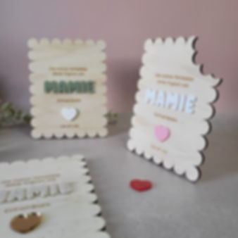 Pancarte biscuit MAMIE - Les créas de Loula