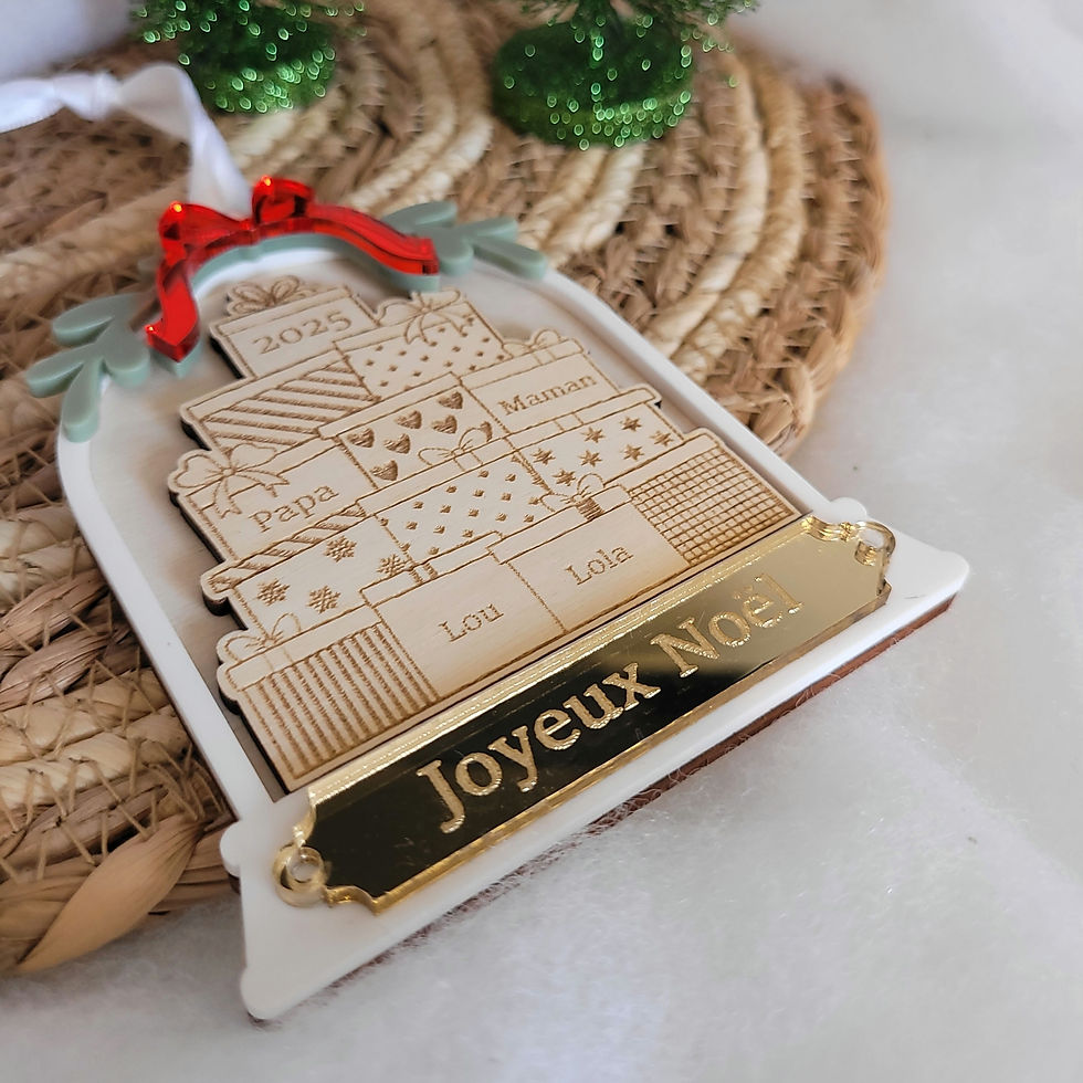 Miniature : Boule de Noël cadeaux - Les créas de Loula