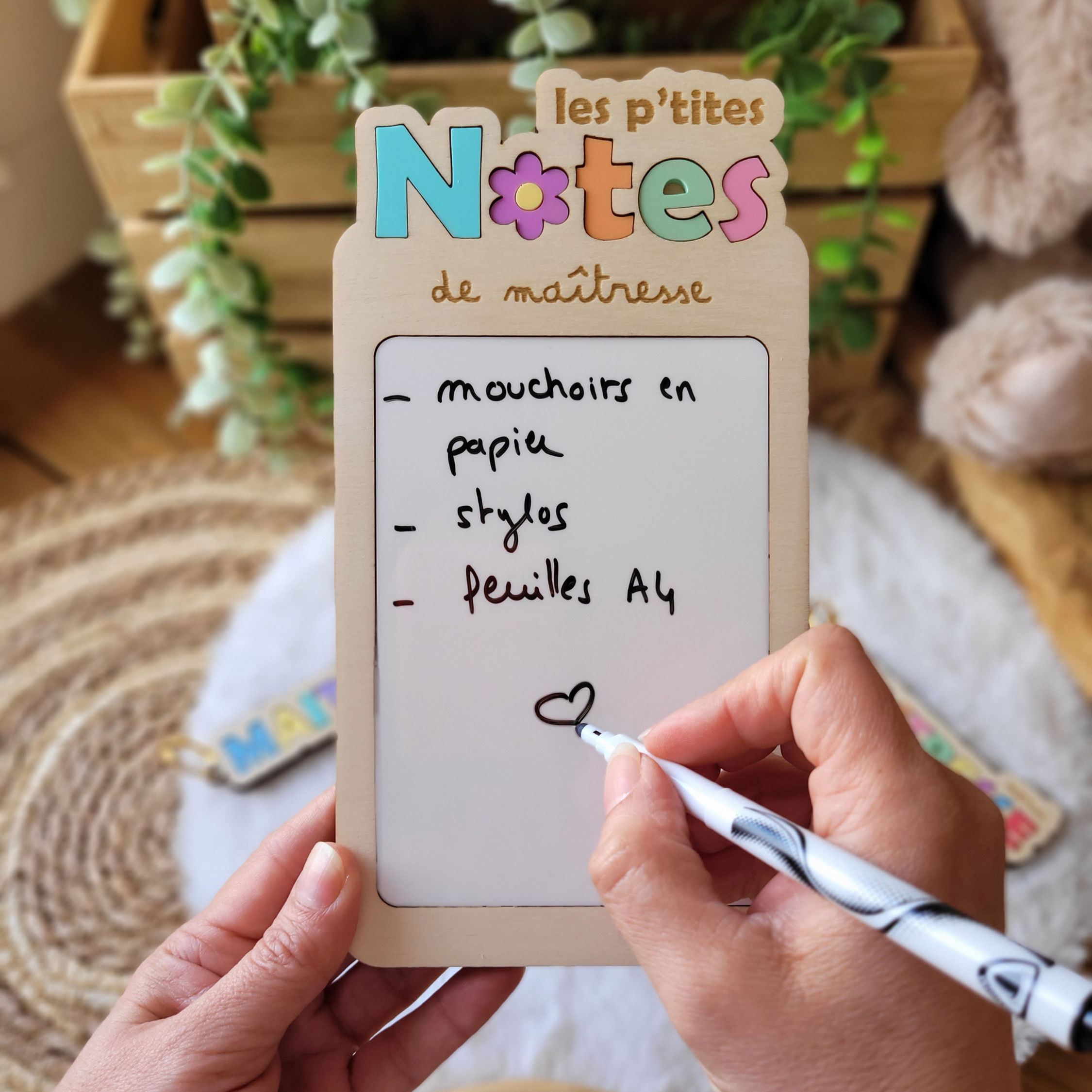 Bloc notes de la maîtresse - Les créas de Loula