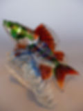 Bass fish sculpture