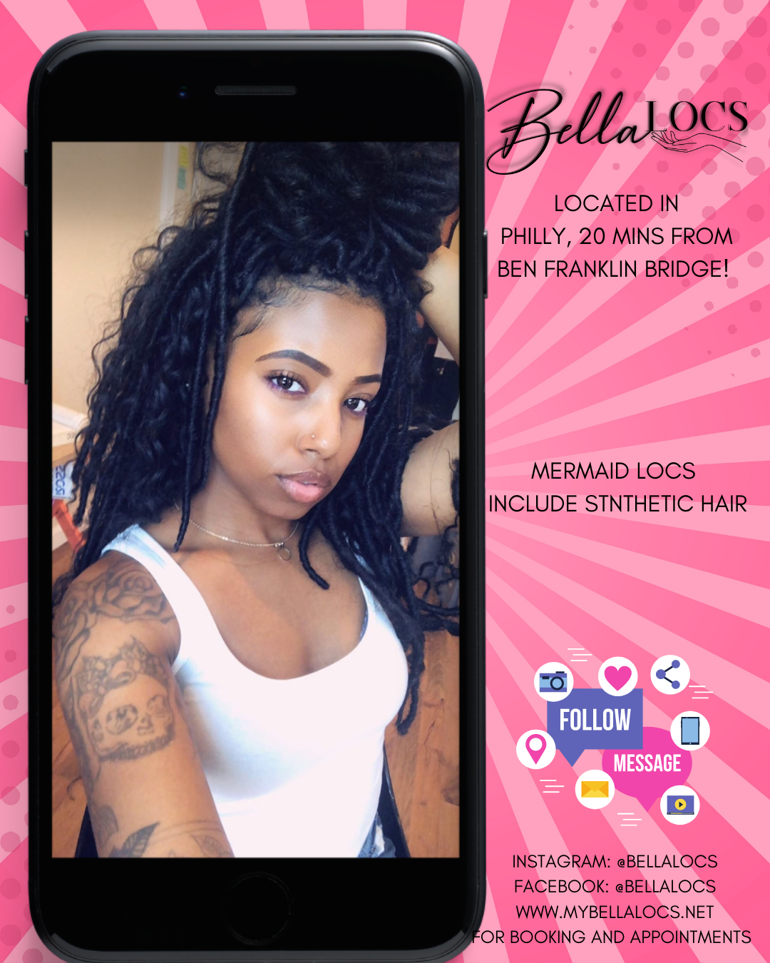 Mermaid LOCS NO REFUNDS NO EXCHANGES