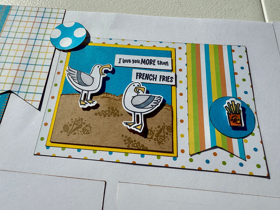 Thumbnail: More Than French Fries Artisan Layout Kit – 12x12 Double Page (Pre-stamped)