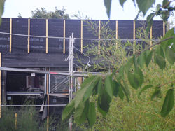 pare pluie laine de bois