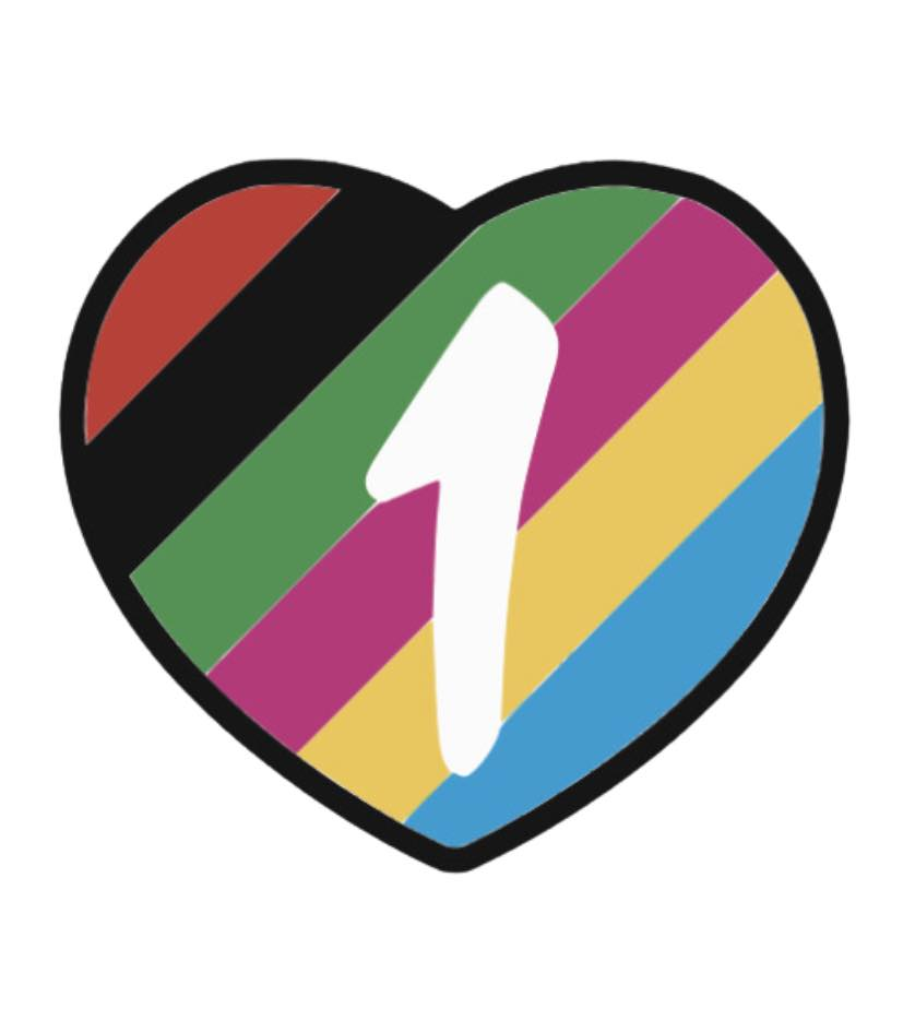 One Heart Iron on Patch