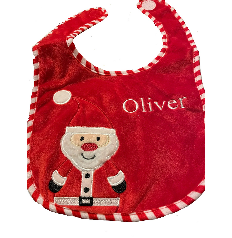 Personalised Baby Christmas Bib 