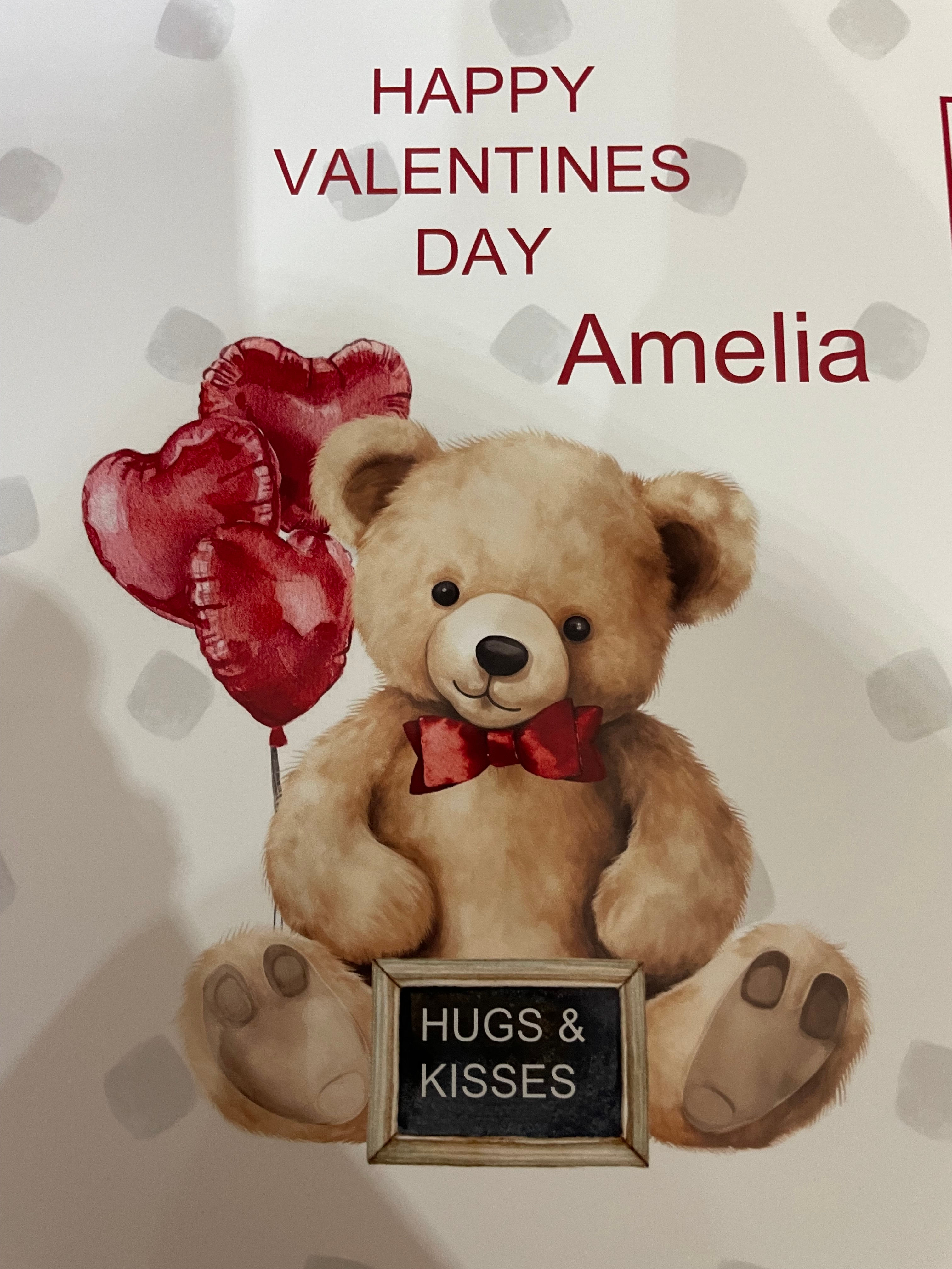 Balloon Teddy Valentines Chocolates