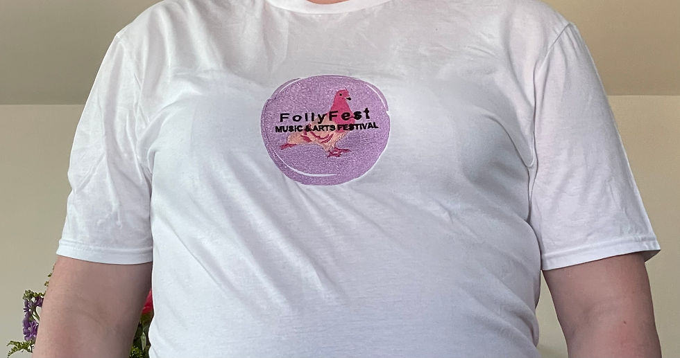 Embroidered FollyFest Logo T=Shirt