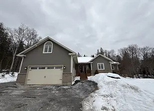 New construction home inspection Hampton New Brunswick winter bungalow residential exterior