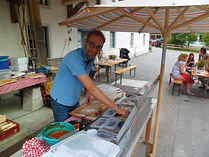 Der Chef legte Hand an.