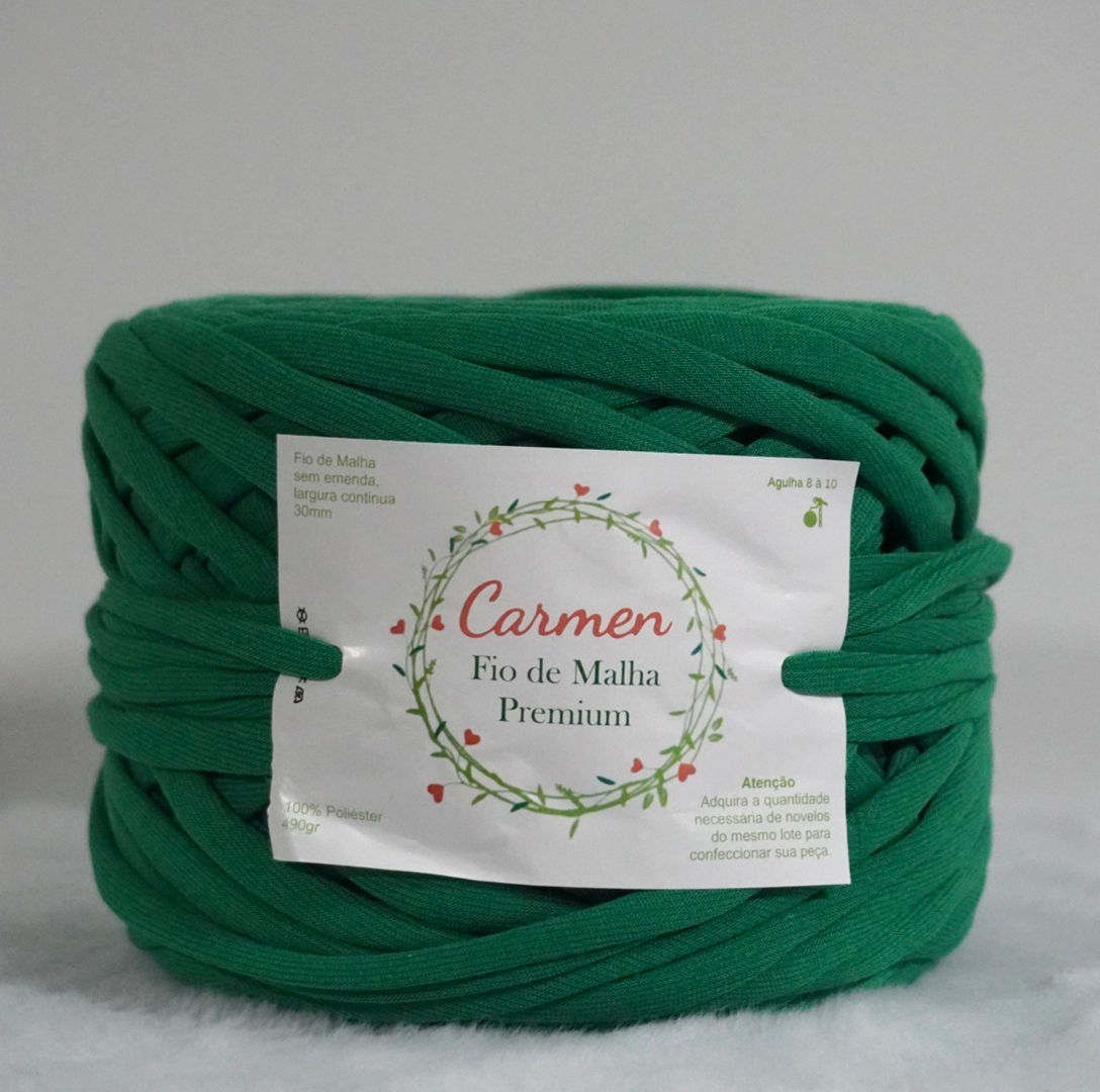 Verde Floresta  - Fio de malha premium - 30mm 490g - 100% Poliéster