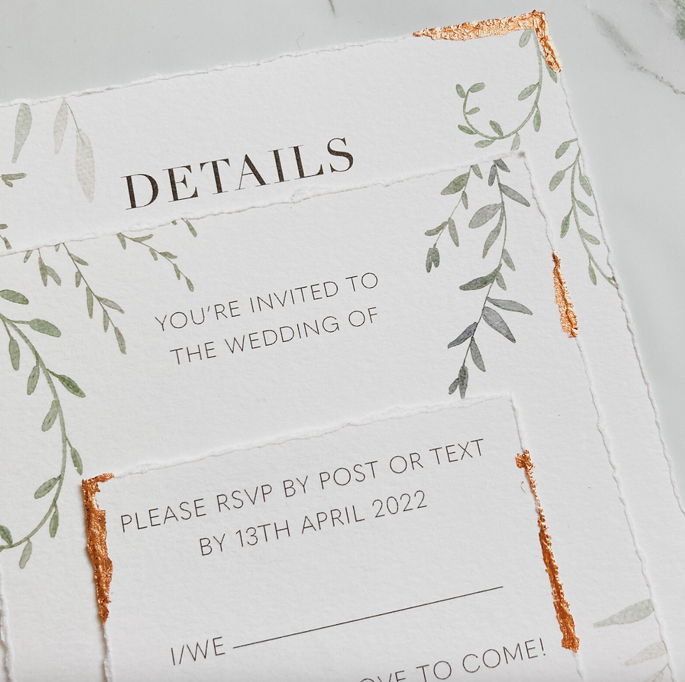 Thumbnail: Florence gold invitation