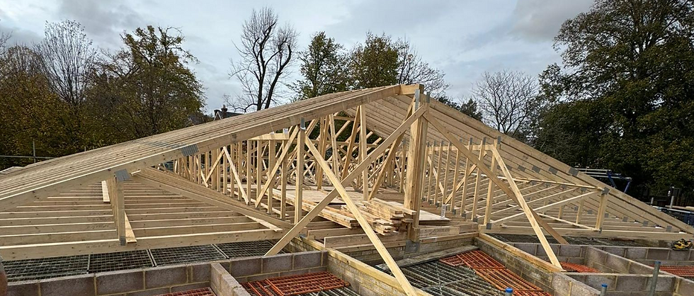 Close-up of the truss work at North Walls