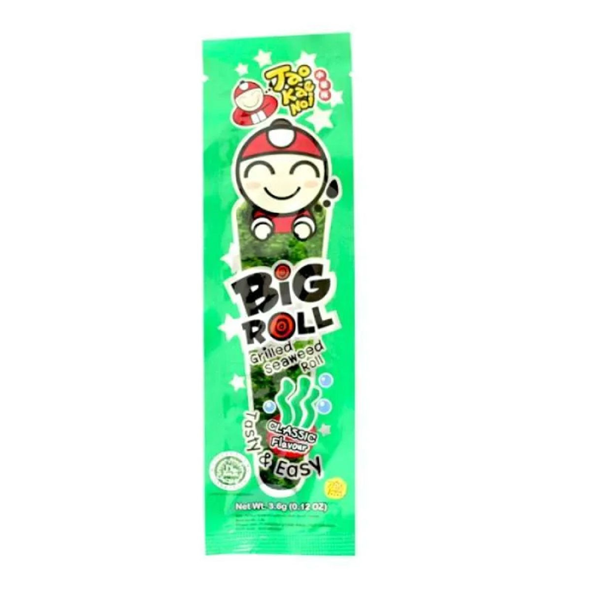 Tao Kae Noi Big Roll Seaweed Flavour 3g 大紫菜卷 原味