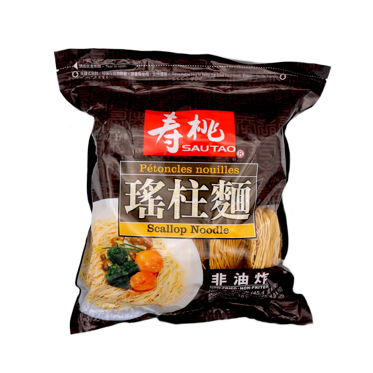 Sau Tao Scallop Noodles 454g 壽桃牌 瑤柱麵