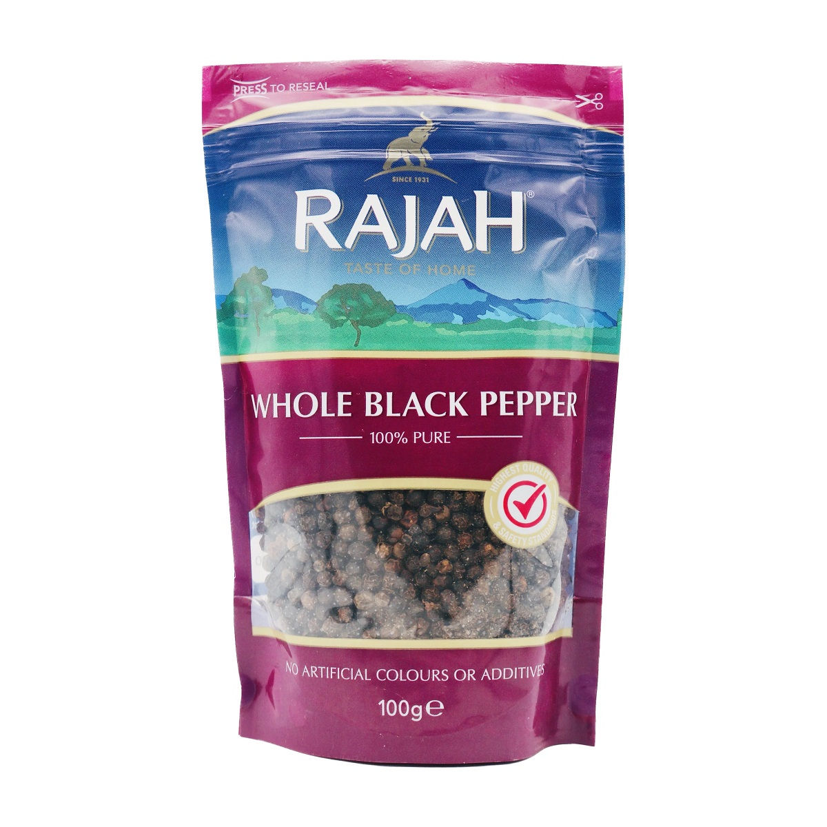 Rajah Whole Black Pepper 100g 黑胡椒顆粒