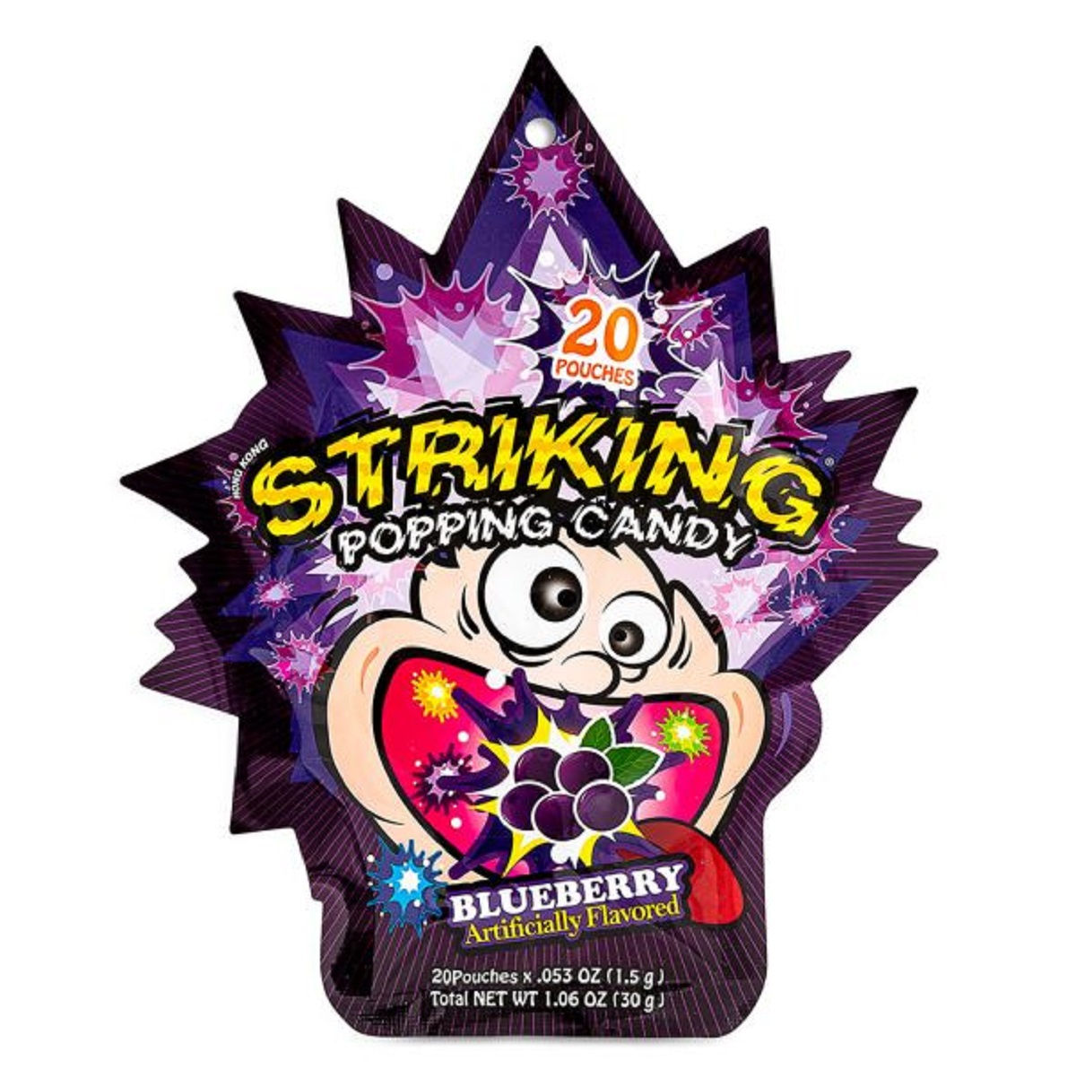Striking Popping Candy Blueberry Flavour 30g 爆炸糖 藍莓味