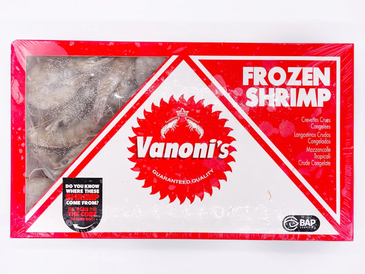 Vanoni's Frozen Shrimp Head with Shell 冷凍蝦 有頭帶殼