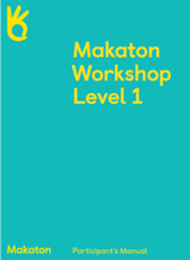 Makaton Level 1 training manual front cover