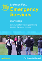 Makaton for Emergency Services manual front cover
