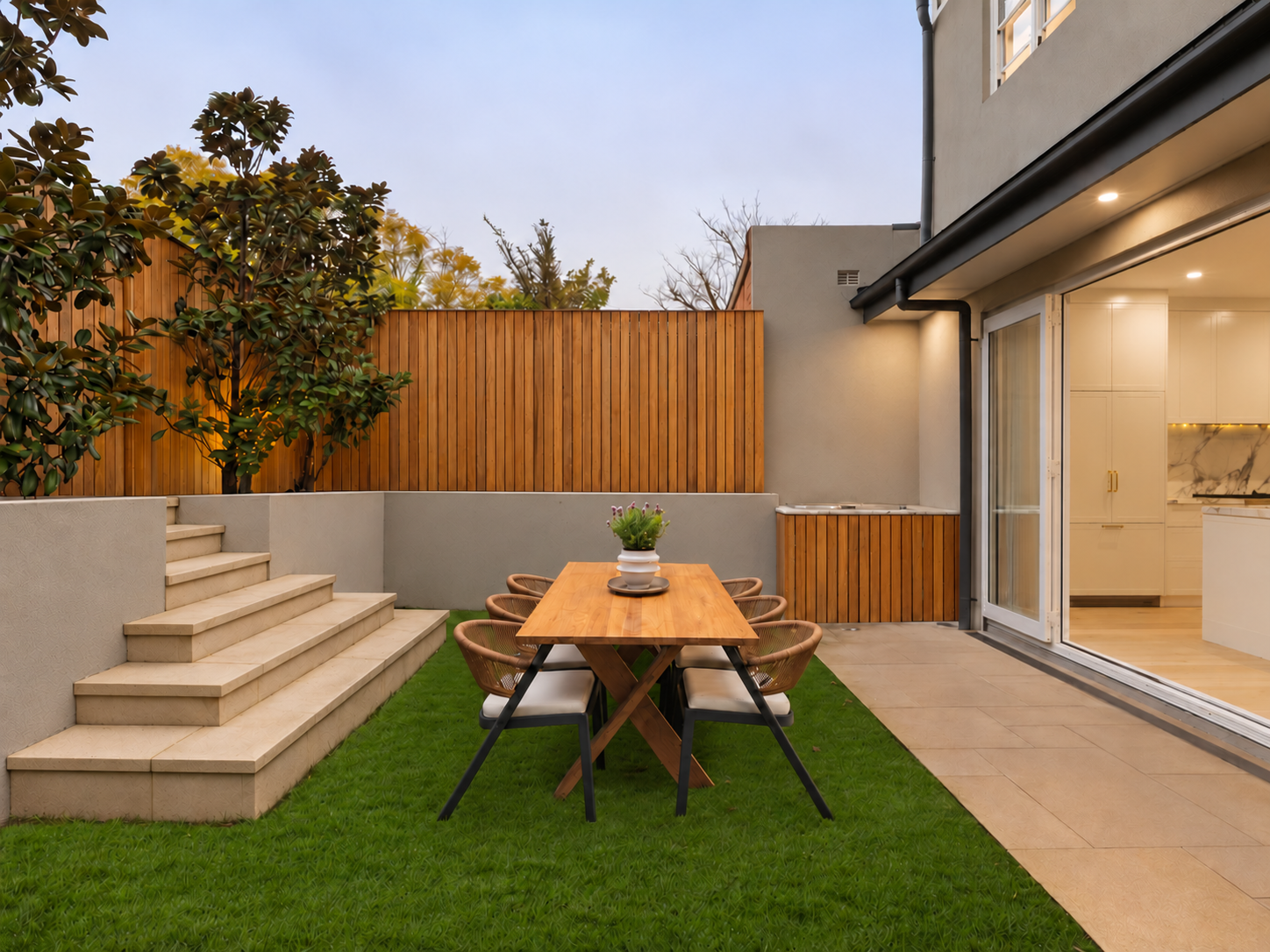 Rear courtyard & entertaining — Henley Street Drummoyne