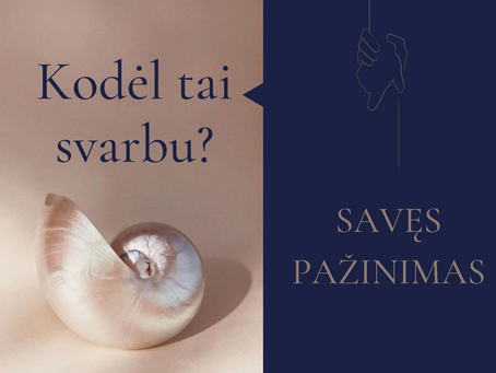 Savęs pažinimas. Kodėl tai svarbu?