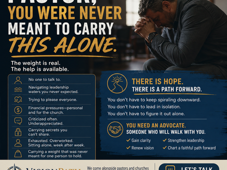 Pastor, You Were Never Meant to Carry This Alone