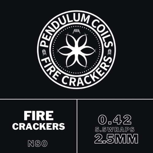 Pendulum Coil's - Fire Crackers n80 0.42x2.5mm 2pc's